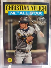2021 Topps Series 2 Christian Yelich 1986 35th Anniversary All-Star Blue Border