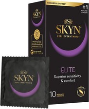 2 X SKYN Elite Non-Latex Condoms Superior Sensitivity  & Comfort Pack of 10