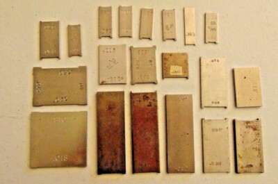 Lot of 20 Radius Width Gages Gauge 