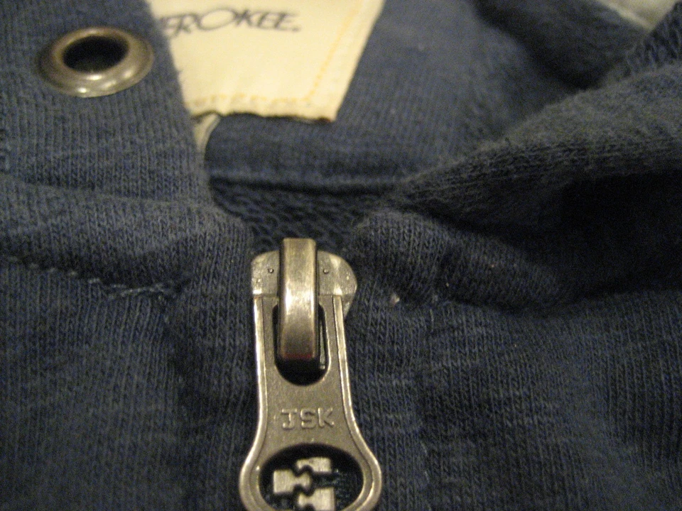 NEW Boys XS 4-5 Denim Blue CHEROKEE Hoodie SWEATSHIRT ZIP FRONT TOP Jacket - Image 3 of 4