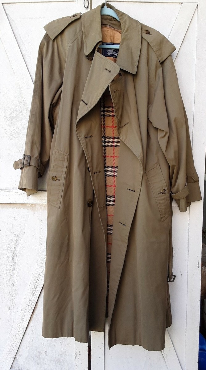 Burberry トレンチコーン カーキ Burberry's Green Khaki Trenchcoat Size XL. | eBay
