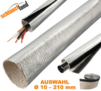 ALU TITAN HITZESCHUTZ SCHLAUCH KLETT Kabel Schutz Gewebe Klettverschluss Leitung