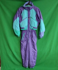 SKI BREAK Ski Suit Teens Vintage 80s 90s  Winter Sportswear Snowsuit Size 16