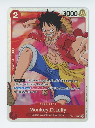 モンキー・D・ルフィ SR OP01-024 PSA10 PSA10 ONE PIECE Monkey D. Luffy OP01-024 SR Parallel FOIL ROMANCE