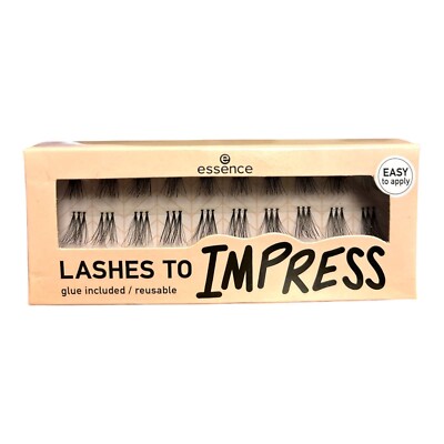 essence LASHES TO IMPRESS Glue Included /reusable 07 Bundled Single Lashes