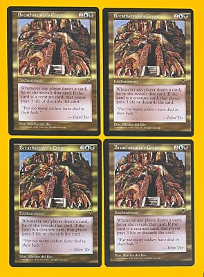 MTG BREATHSTEALER'S CRYPT (x 4) Visions (OldManMTG 003-952)