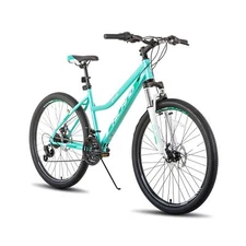 Hiland 26 Inch Womens Mountain Bike, with Step-Through Frame, 21 Speeds, Susp...
