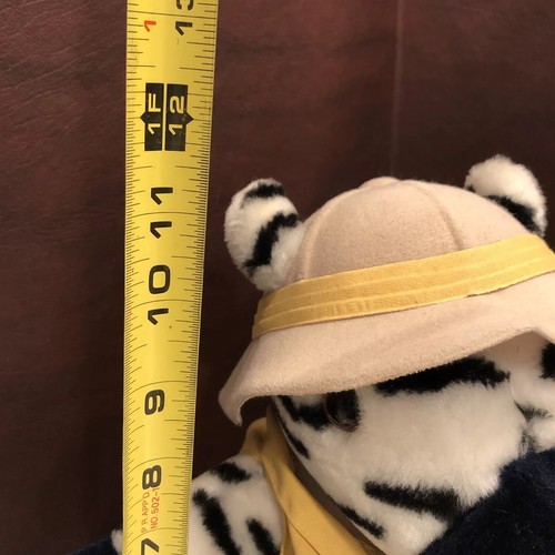 Zebra Stuffed Animal Safari Travelers 11” 1987 Vintage Dakin - Picture 15 of 16