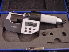 0-1" ELECTRONIC DIGITAL MICROMETER Output Data port RS232C with Case mic caliper