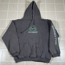 Vintage Y2K Billabong Hoodie Surf Grunge Faded Skate Rave Goth Grail Center Logo