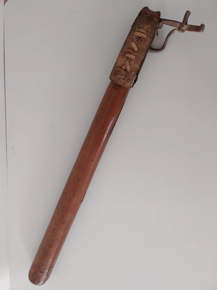 Ancien battoir de fléau à battre le grain - env. 60 cm outil agricole ancien - Photo 2/4