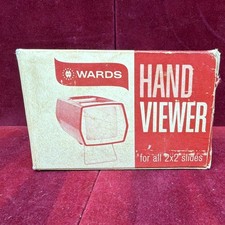 Wards Hand Viewer 67-3364 Desktop Slide Viewer Blue Battery/Electric 35mm