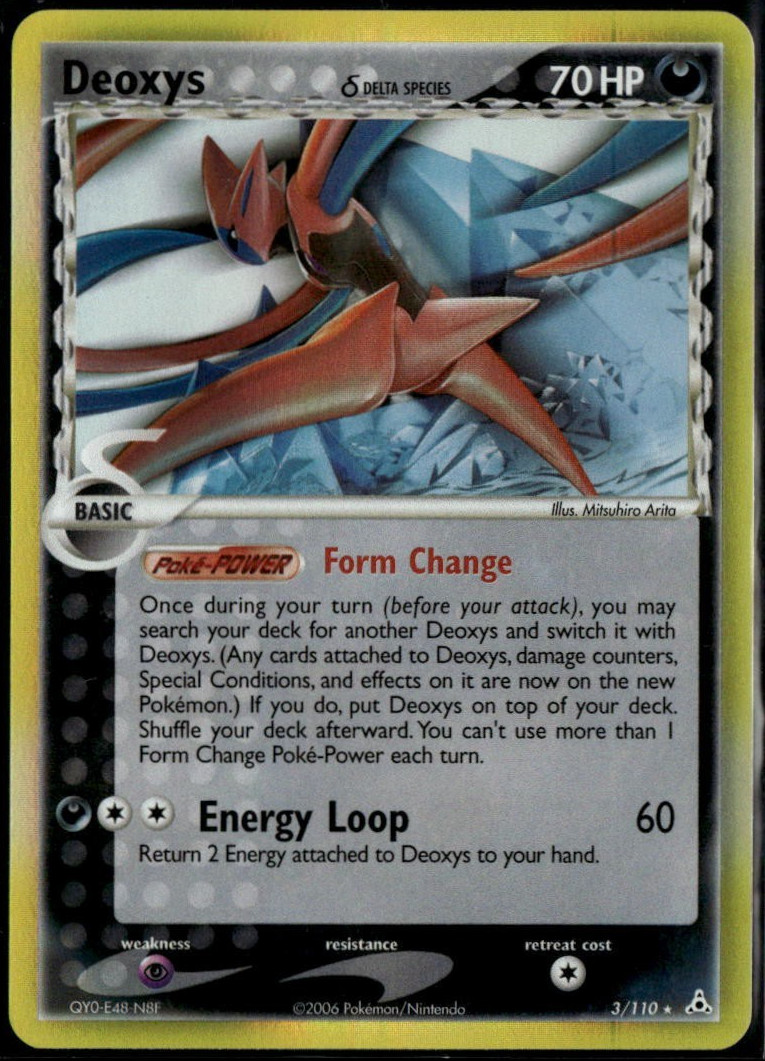 Deoxys Holo 3/101 ex Holon Phantoms 2006 NM Pokemon Card