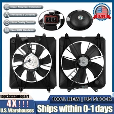 OEM 2X-Engine Radiator Cooling Fan for Honda CR-V 2.4L 07-09 HO3115139 HO3120102