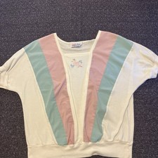 Vintage Cottagecore Women s Pullover Top Pastel Floral Embroidery Short Sleeve