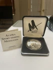 1  Oz Silver Alaska Sport Fishing Medallion