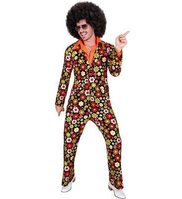 Widmann The 60s Fashion - Flowers (Jacket, Pants) (M) Black - Imagen 1 de 4