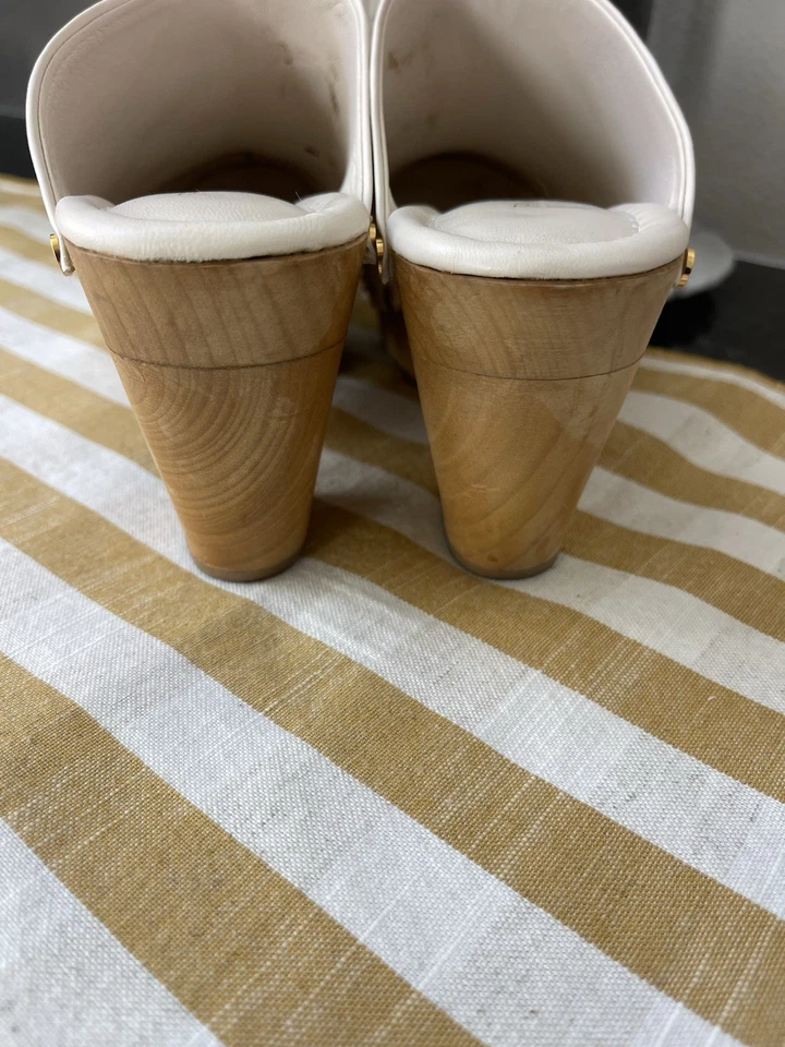 Chloe Tamara Mellon Mules Clogs Beige US8/EU38 - Image 4 of 4