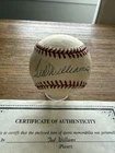 Ted Williams Autographed Baseball With COA
