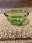 Vintage Uranium Depression Glass Small Cereal Pudding Soup Or Mixing Bowl 5”