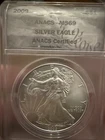 2009 1oz  0.999 FINE SILVER. AMERICAN SILVER EAGLE. ANACS CERTIFIED MS-69.