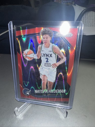 Panini 2025 Prizm WNBA Natisha Hiedeman #53 Minnesota Lynx Red Seismic /249