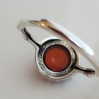 925 Sterling Silver 3.92 Ct Cabochon Natural Garnet Size 7.5 Cocktail Ring — photo 3