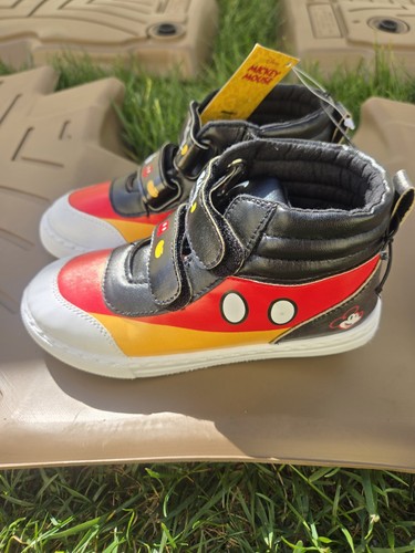 Disney Mickey Mouse Ground UP Boys/Youth High Top Sneakers Size 12 NWT - Picture 3 of 16