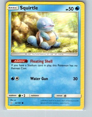 Squirtle 22/181 Common Team Up Pokemon Near Mint