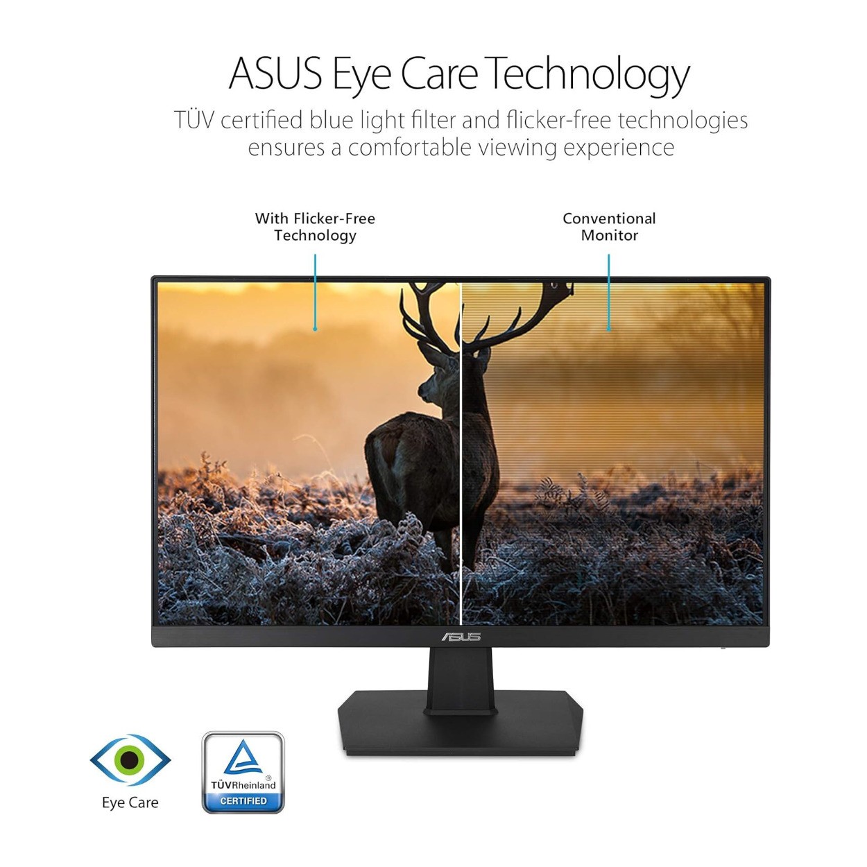 ASUS VA27EHE 27-Inch 75 Hz Full HD IPS LED Eye Care Monitor (Black) 7