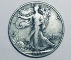 LOT #U277   1938   WALKING LIBERTY HALF DOLLAR  (F-VF)