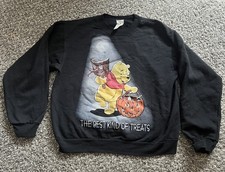 vintage winnie the pooh 90 s halloween graphic sweatshirt disney youth L w s/xs