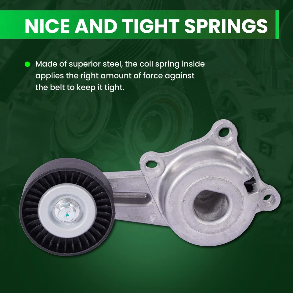 Belt Tensioner w/Pulley Fit Ford F-150 E-350 E-450 F-250 F-350 Super Duty 6.2L Foto 3 de 4