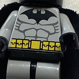 LEGO Batman Minifigure Classic 2006 Light Gray Suit 7780 7779 7782 Minifig Hero