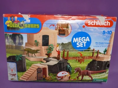 schleich 42656 Dino Tempel Eroberung Mega-Set, DINOSAURS  Spielset, 169 Teile - Bild 1 von 2