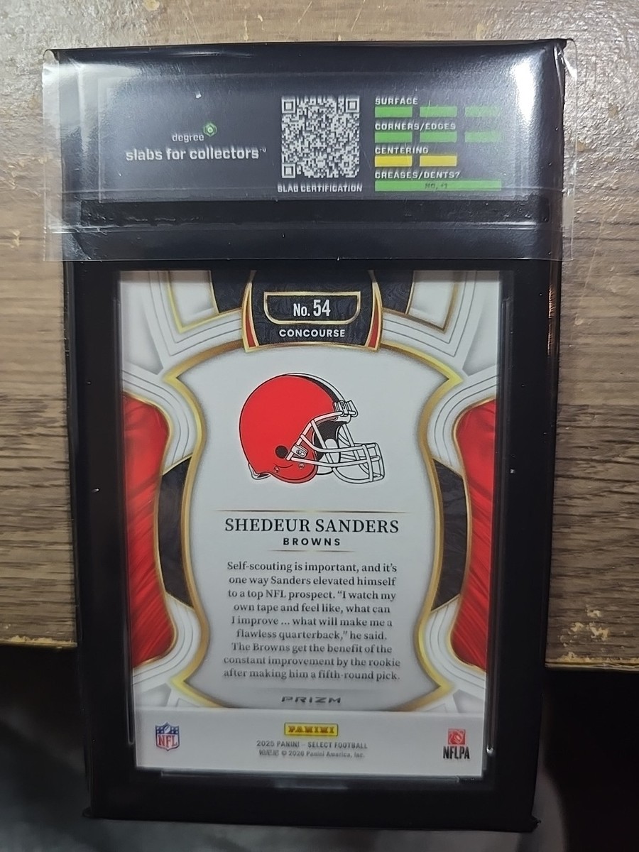 2025 Panini Select - Concourse Shedeur Sanders #54 Zebra Shock