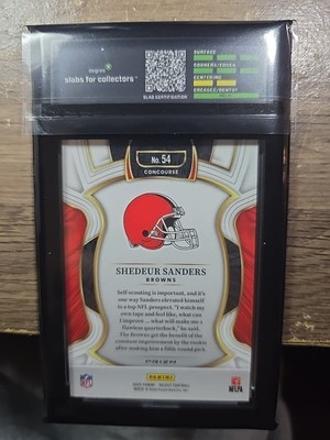 2025 Panini Select - Concourse Shedeur Sanders #54 Zebra Shock