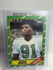 Topps 1986 Reggie White #275 Philadelphia Eagles Rookie Card Mint Condition. rookie card picture