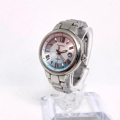 Casio Sheen Women's Solar Watch Pink Dial Sapphire Crystal