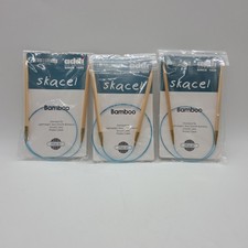 Lot Of 3 Skacel Addi Turbo Metal Bamboo Circular Knitting Needle 24" Germany 10