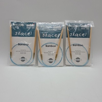 Lot Of 3 Skacel Addi Turbo Metal Bamboo Circular Knitting Needle 24'' Germany #10
