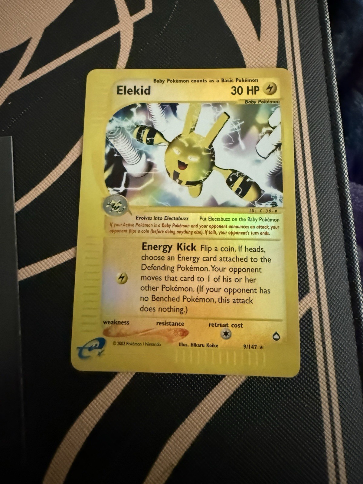 Pokémon TCG Elekid Reverse Holo Aquapolis 9/147 WOTC 2002 Near Mint