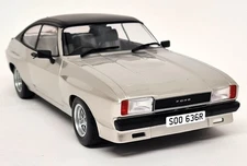 MCG 1/18 - Ford Capri MK2 X-Pack Silver 1975 RHD Diecast Scale model car