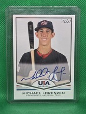 2011 Topps USA Baseball Team Autographs Michael Lorenzen #USA -A11 (AU, RC)