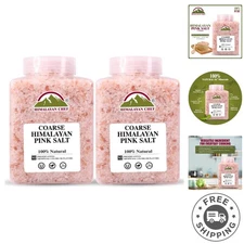 Mineral-Rich Coarse Pink Himalayan Salt 5 lbs (2-Pack) - Ideal for Grinders