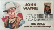 BDAOCITW KSC Cachets 3876 John Wayne The Duke Book Cancel 