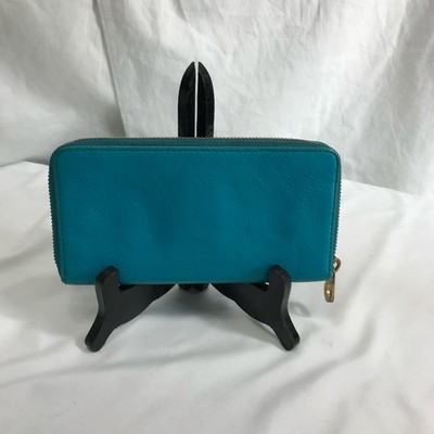 Marc by Marc Jacobs Classic Q Turquoise Large Zip Around Wallet | eBay