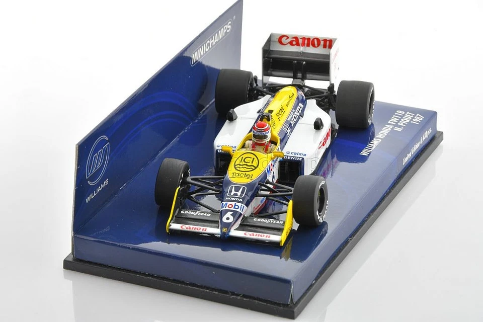 F1 WILLIAMS FW11B #6 N.Piquet World Champion 1987 1/43 MINICHAMPS 400870006 - Photo 4/4