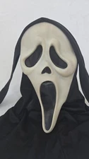 Vtg 90s Ghost Face Mask Scream Original Easter Unlimited Inc. Halloween Mask