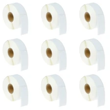 9Rolls 1'' x 2-1/8'' Direct Thermal 500 Labels 30336 for Dymo Labelwriter 450
